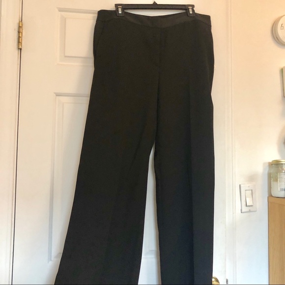 Vince Camuto Flared Rich Black Slacks - Picture 4 of 6